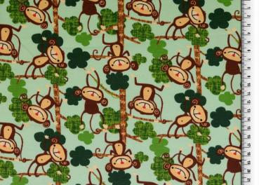 Jersey Baumwoll Affenbande in den Bäumen